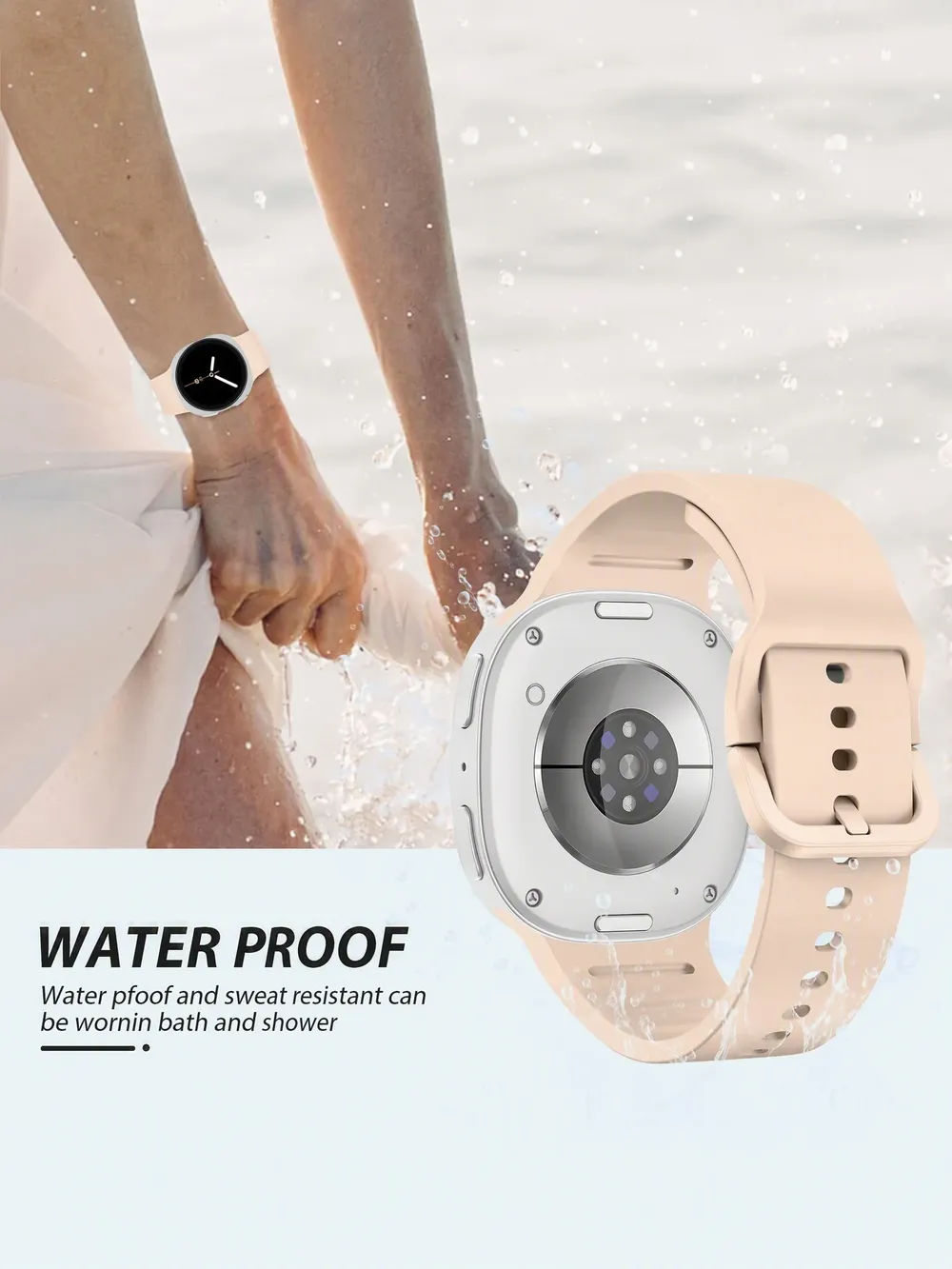 Bracelet montre silicone tactique