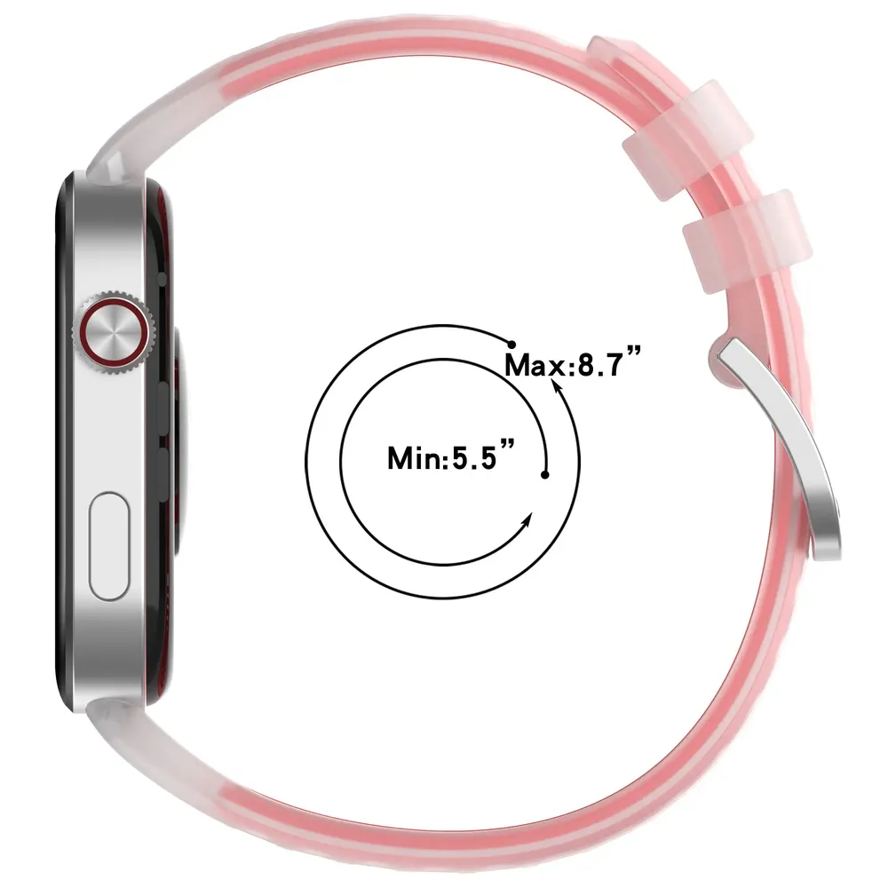 Bracelet montre silicone translucide
