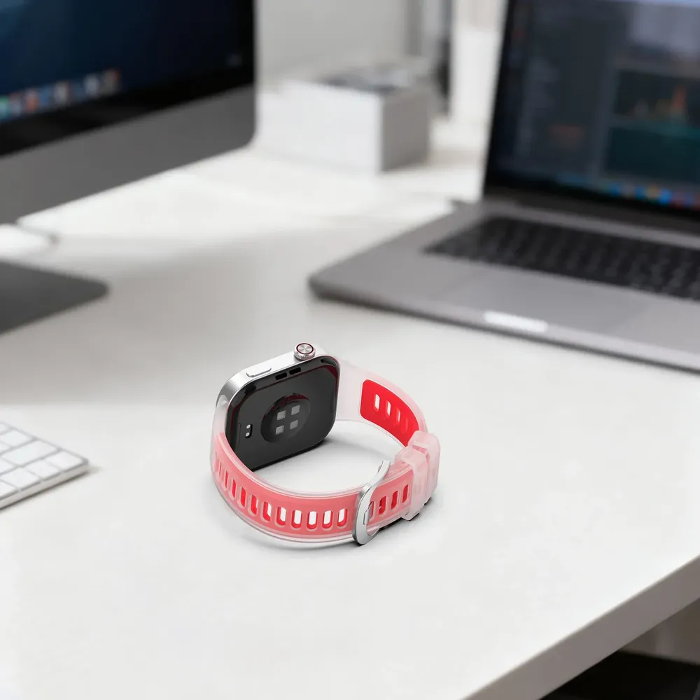 Bracelet montre silicone translucide