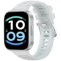 Bracelet montre silicone translucide – Couleur du bracelet Morning frost White