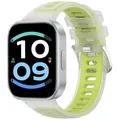 Bracelet montre silicone translucide – Couleur du bracelet Transparent Lime
