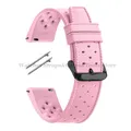Bracelet montre silicone tropical 18 à 22 mm – Couleur du bracelet Pink-Black
