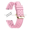 Bracelet montre silicone tropical 18 à 22 mm – Couleur du bracelet Pink-Gold