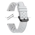 Bracelet montre silicone tropical 18 à 22 mm – Couleur du bracelet White-Black