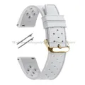 Bracelet montre silicone tropical 18 à 22 mm – Couleur du bracelet White-Gold