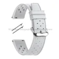 Bracelet montre silicone tropical 18 à 22 mm – Couleur du bracelet White-Silver