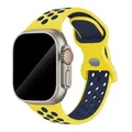 Bracelet montre sport silicone 38 à 49 mm pour Apple Watch – Couleur du bracelet 15 Yellow Blue