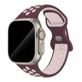 Bracelet montre sport silicone 38 à 49 mm pour Apple Watch – Couleur du bracelet 19 Purple Brown