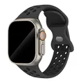 Bracelet montre sport silicone 38 à 49 mm pour Apple Watch – Couleur du bracelet 21 Black Black