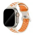 Bracelet montre sport silicone 38 à 49 mm pour Apple Watch – Couleur du bracelet 27 Starlight Orange