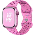 Bracelet montre sport silicone 38 à 49 mm pour Apple Watch – Couleur du bracelet A12 Barbie powder