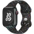 Bracelet montre sport silicone 38 à 49 mm pour Apple Watch – Couleur du bracelet A15 black