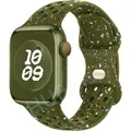 Bracelet montre sport silicone 38 à 49 mm pour Apple Watch – Couleur du bracelet A7 Army green
