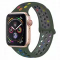 Bracelet montre sport silicone 38 à 49 mm pour Apple Watch – Couleur du bracelet Army green Pride 6