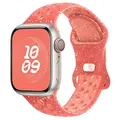 Bracelet montre sport silicone 38 à 49 mm pour Apple Watch – Couleur du bracelet B1 Orange pink