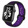 Bracelet montre sport silicone 38 à 49 mm pour Apple Watch – Couleur du bracelet Black purple 11