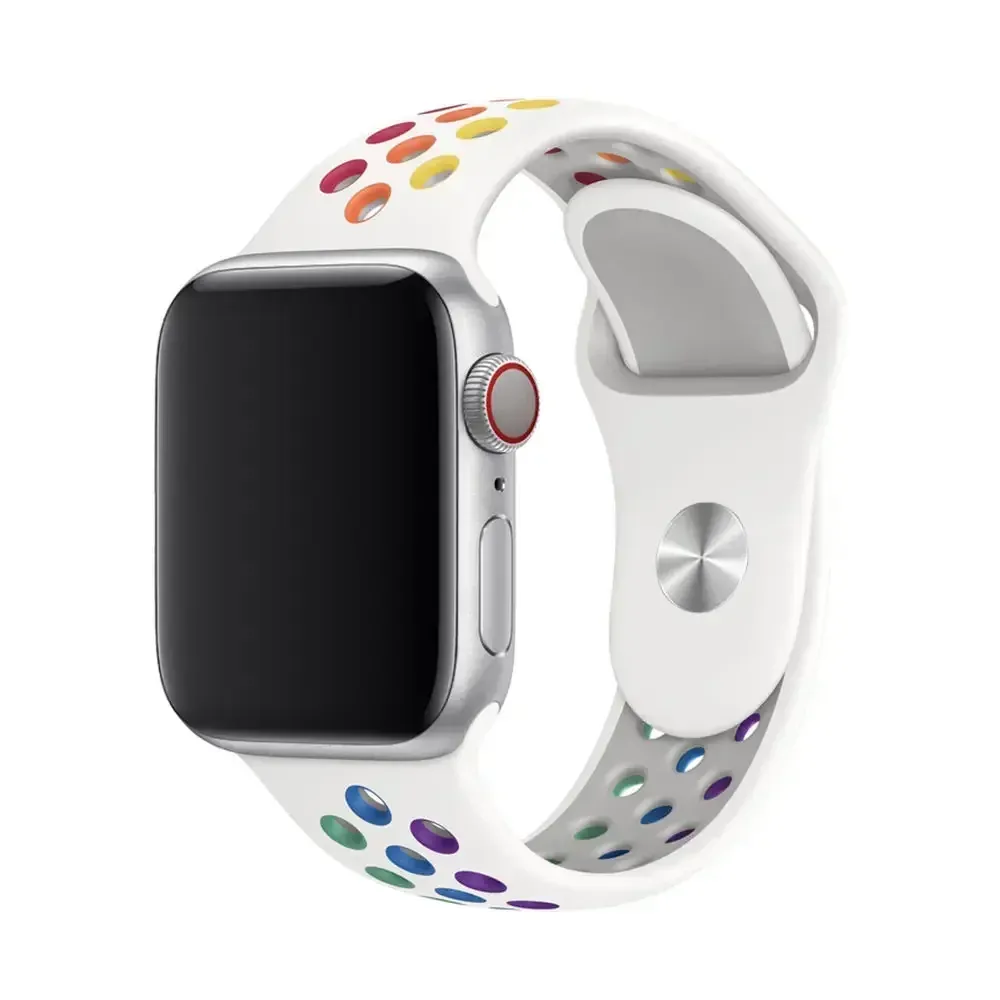Bracelet montre sport silicone 38 à 49 mm pour Apple Watch