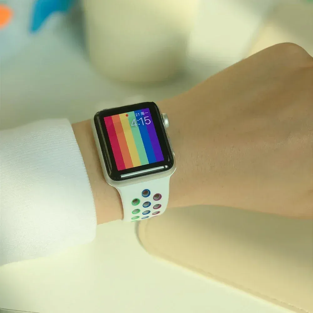 Bracelet montre sport silicone 38 à 49 mm pour Apple Watch