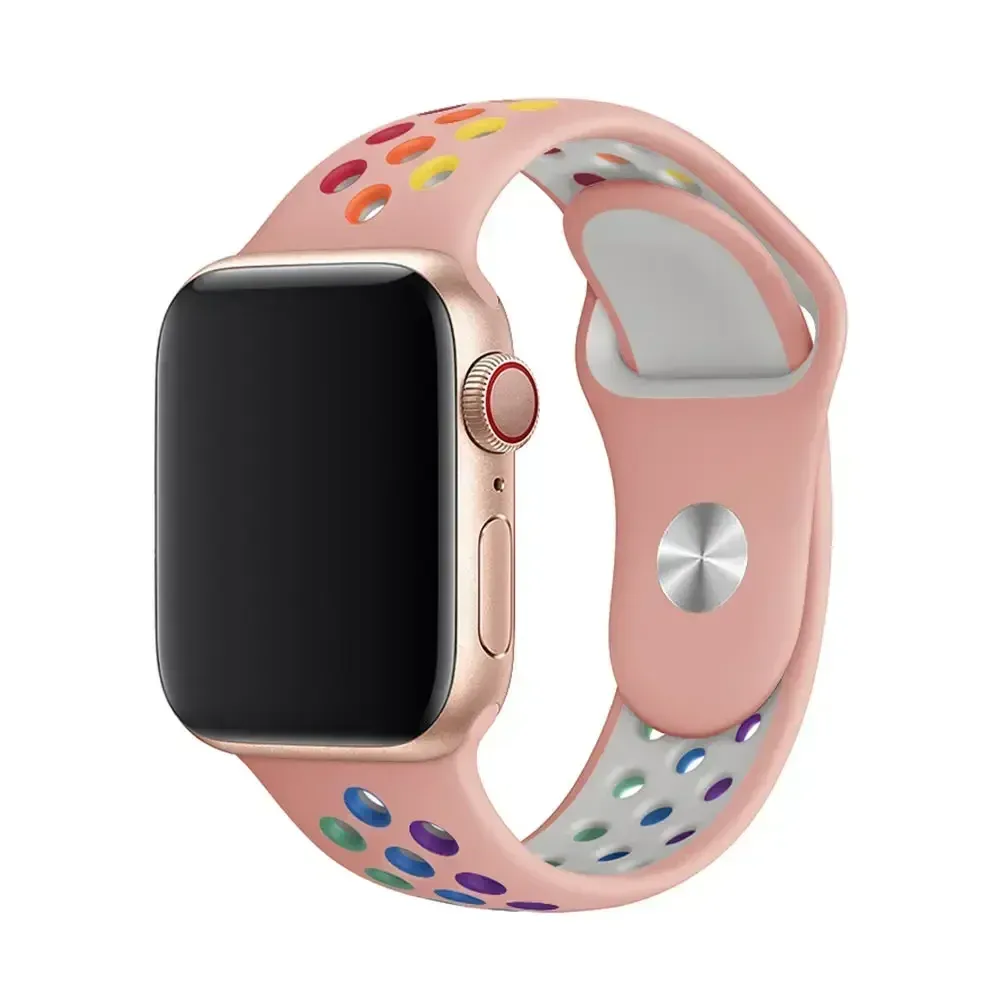 Bracelet montre sport silicone 38 à 49 mm pour Apple Watch
