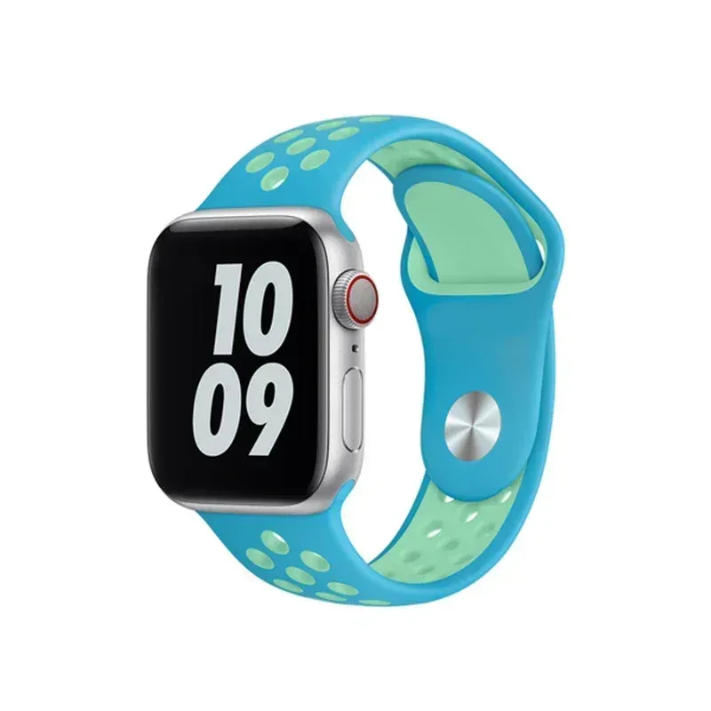 Bracelet montre sport silicone 38 à 49 mm pour Apple Watch