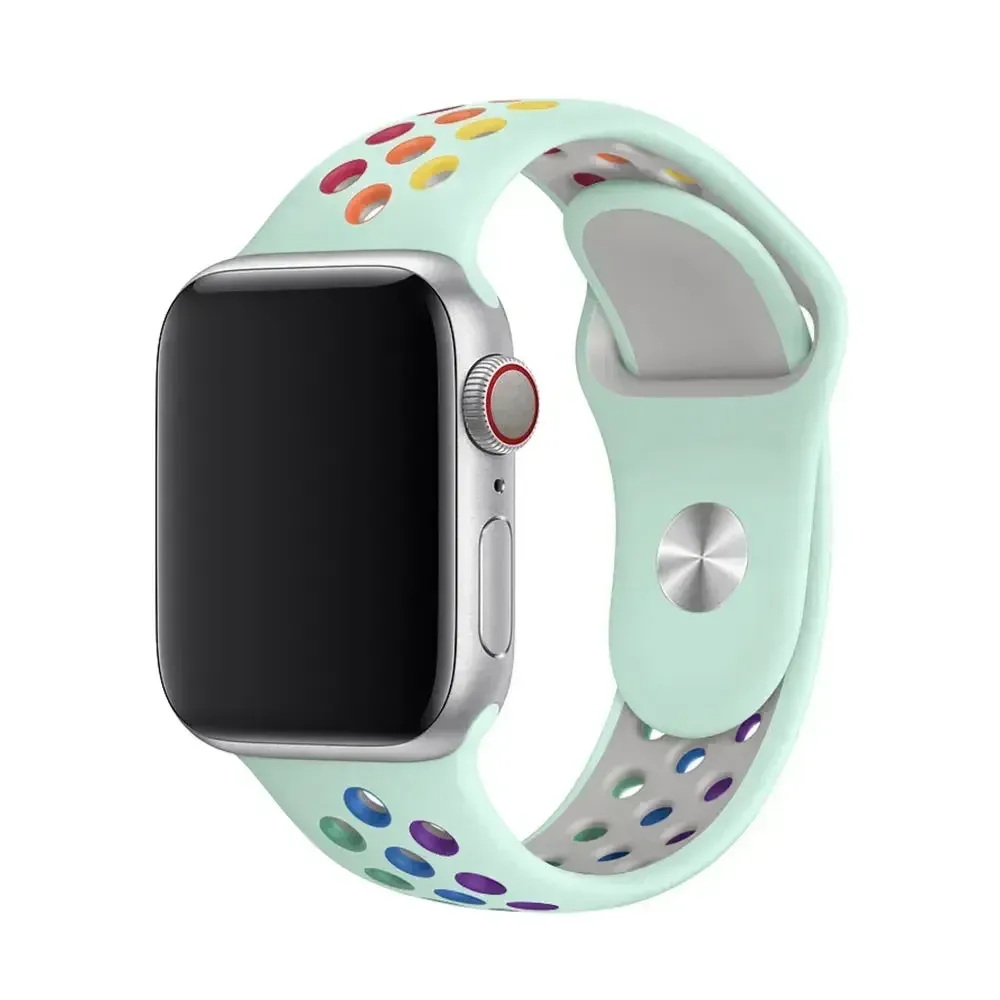 Bracelet montre sport silicone 38 à 49 mm pour Apple Watch