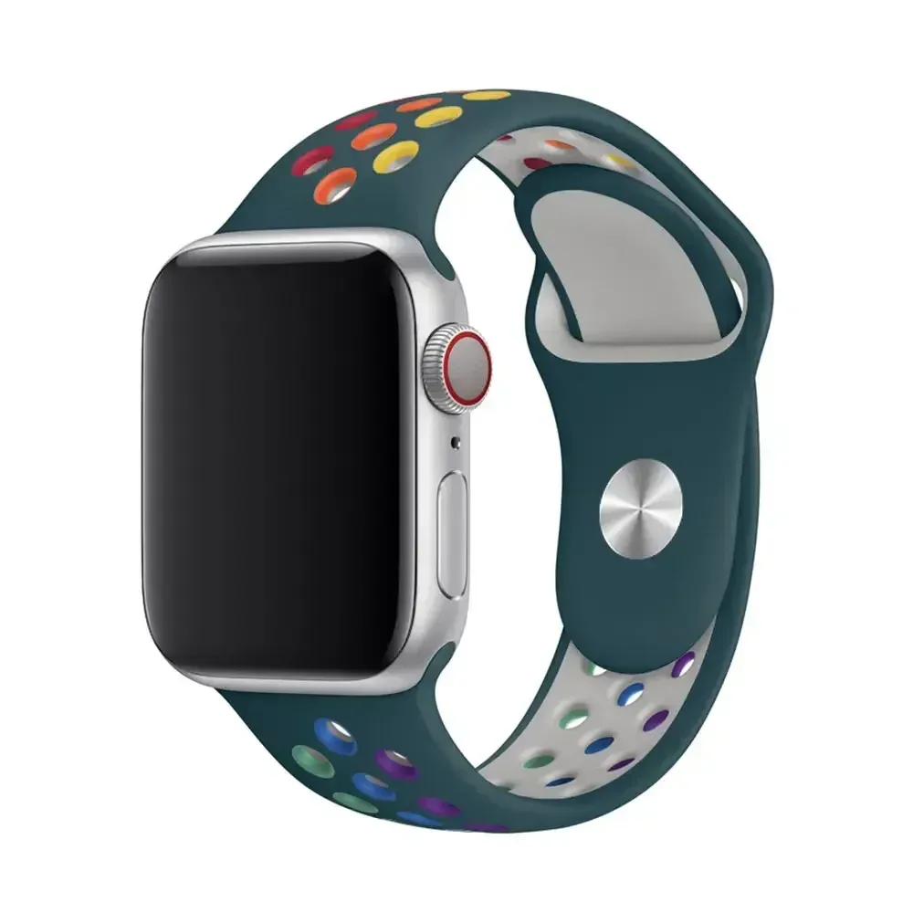 Bracelet montre sport silicone 38 à 49 mm pour Apple Watch