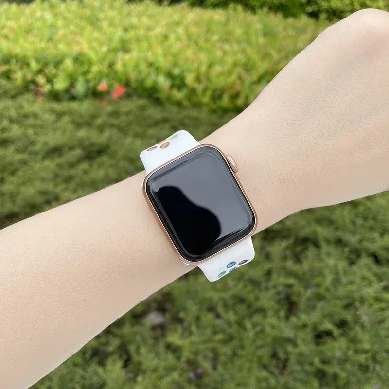 Bracelet montre sport silicone 38 à 49 mm pour Apple Watch