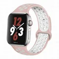Bracelet montre sport silicone 38 à 49 mm pour Apple Watch – Couleur du bracelet light pink white 17