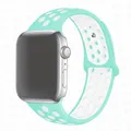 Bracelet montre sport silicone 38 à 49 mm pour Apple Watch – Couleur du bracelet Marine-white 22