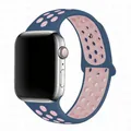 Bracelet montre sport silicone 38 à 49 mm pour Apple Watch – Couleur du bracelet Ocear pink 12