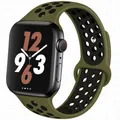 Bracelet montre sport silicone 38 à 49 mm pour Apple Watch – Couleur du bracelet Olive flak black 26