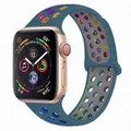 Bracelet montre sport silicone 38 à 49 mm pour Apple Watch – Couleur du bracelet Pine Pride 8