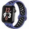 Bracelet montre sport silicone 38 à 49 mm pour Apple Watch – Couleur du bracelet Royal pulse-Black 38