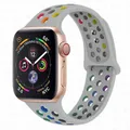 Bracelet montre sport silicone 38 à 49 mm pour Apple Watch – Couleur du bracelet Spruce fog Pride 5