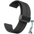 Bracelet montre sport silicone boucle magnétique 20 à 22 mm – 1
