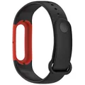 Bracelet montre sport silicone nylon pour Google Fitbit Air – Band Color Black red