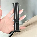 Bracelet Nato nylon tissé Apple Watch 41 à 49 mm – Couleur du bracelet 01 Black