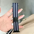 Bracelet Nato nylon tissé Apple Watch 41 à 49 mm – Couleur du bracelet 02 Blue