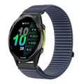 Bracelet nylon 18 à 22 mm pour Garmin Forerunner – Couleur du bracelet Dark blue gray