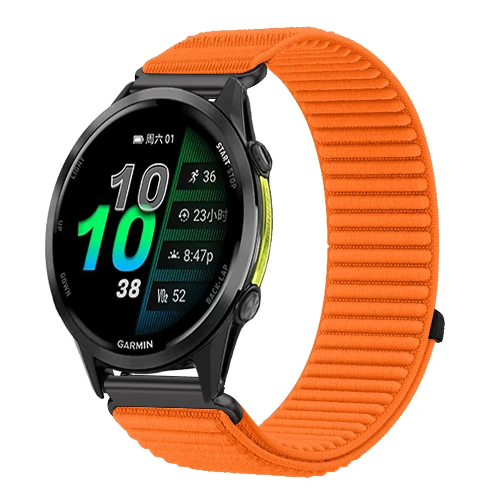Bracelet nylon 18 à 22 mm pour Garmin Forerunner
