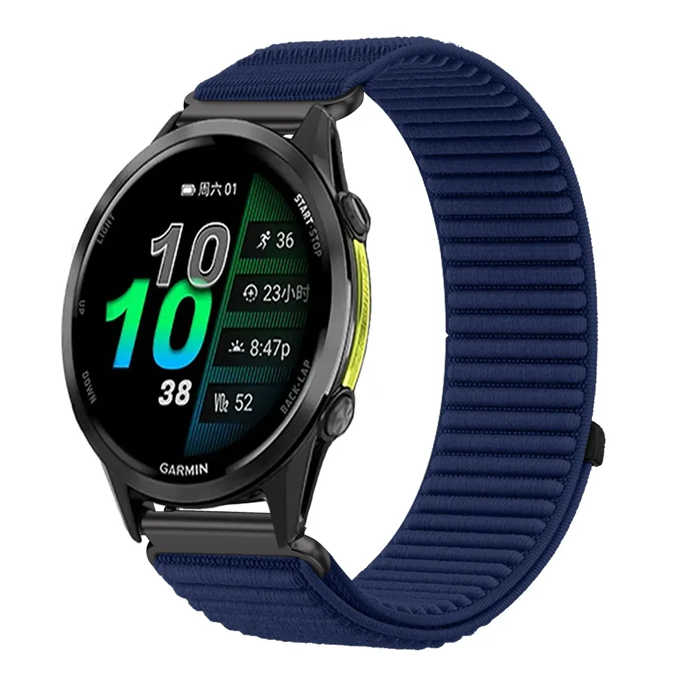 Bracelet nylon 18 à 22 mm pour Garmin Forerunner