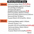 Bracelet nylon 20 à 22 mm pour Amazfit GTS et GTR – 6
