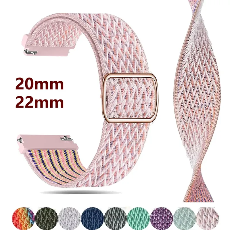 Bracelet nylon 20 à 22 mm pour Amazfit GTS et GTR