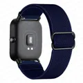 Bracelet nylon 20 à 22 mm pour Amazfit GTS et GTR – Couleur du bracelet bleu nuit