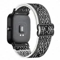 Bracelet nylon 20 à 22 mm pour Amazfit GTS et GTR – Couleur du bracelet Bohemia noire