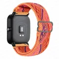 Bracelet nylon 20 à 22 mm pour Amazfit GTS et GTR – Couleur du bracelet Bohemia orange