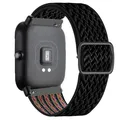 Bracelet nylon 20 à 22 mm pour Amazfit GTS et GTR – Couleur du bracelet Noir officiel