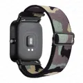 Bracelet nylon 20 à 22 mm pour Amazfit GTS et GTR – Couleur du bracelet Vert camouflage