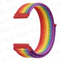 Bracelet nylon 20 et 22 mm pour Samsung et Huawei – Couleur du bracelet 39 Rainbow