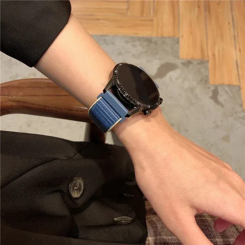 Bracelet nylon 20 et 22 mm pour Samsung et Huawei